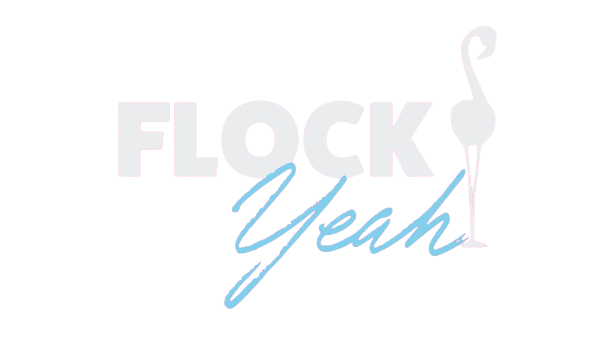 Flock Yeah White Logo